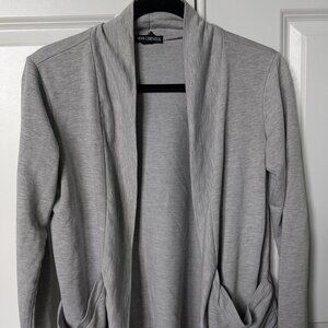 Gray Blazer Cardigan